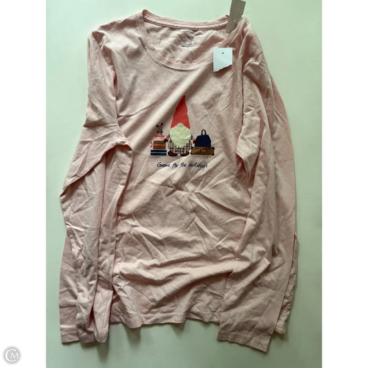 Top Long Sleeve By J. Crew In Pink, Size: L