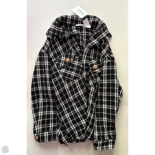 Jacket Faux Fur & Sherpa By UrbanDaisy In Plaid Pattern, Size: L