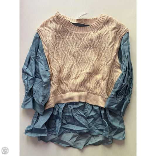 Top Long Sleeve By Entro In Cream, Size: M