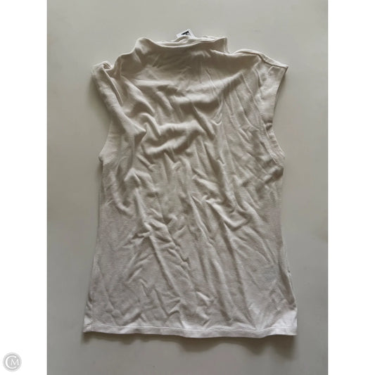 Top Sleeveless By Banana Republic In White, Size: M
