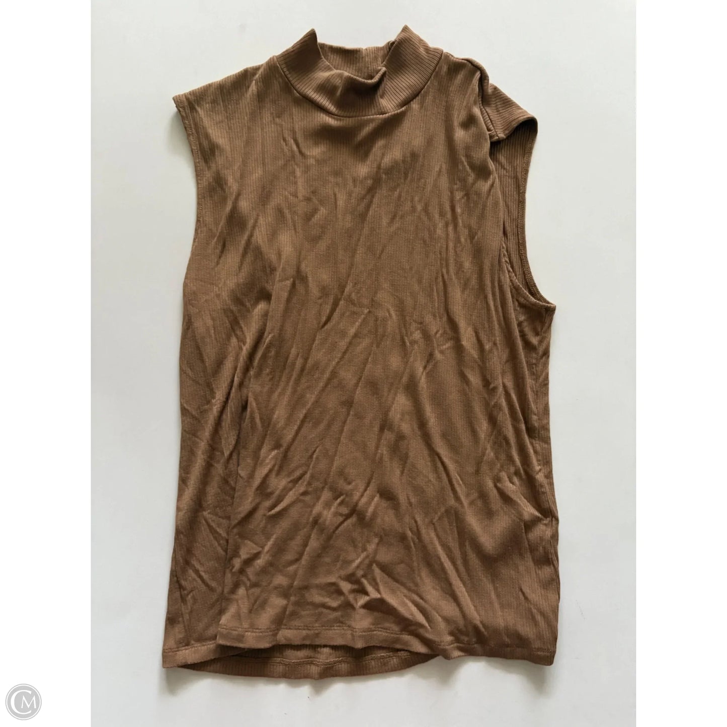 Top Sleeveless By Banana Republic In Brown, Size: M