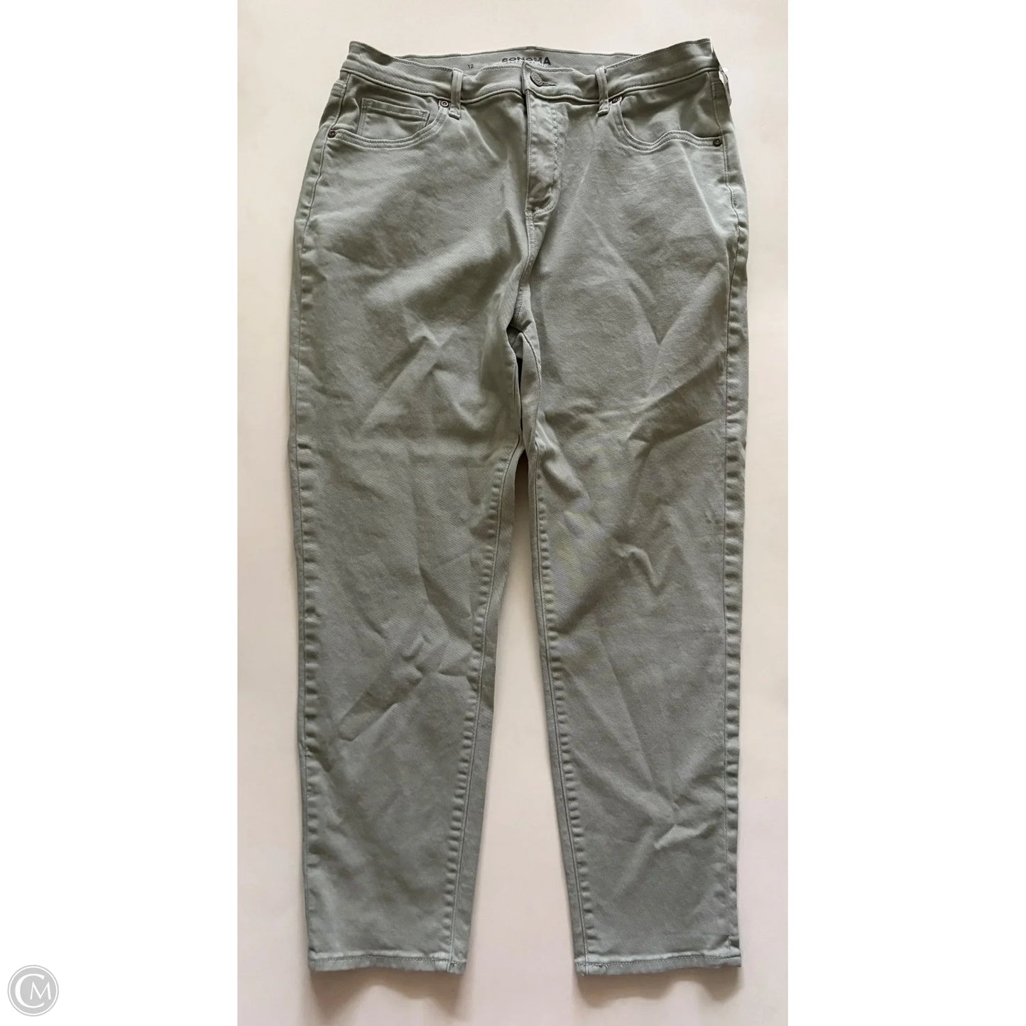 Jeans Straight By Sonoma In Green, Size: 12
