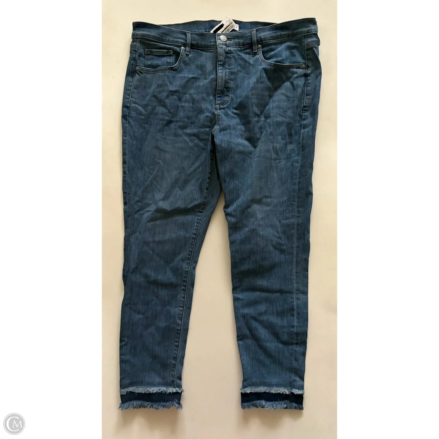 Jeans Straight By Loft In Blue, Size: 18
