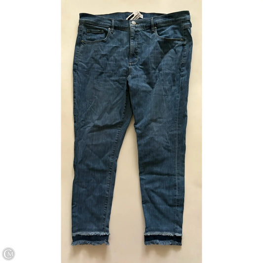 Jeans Straight By Loft In Blue, Size: 18