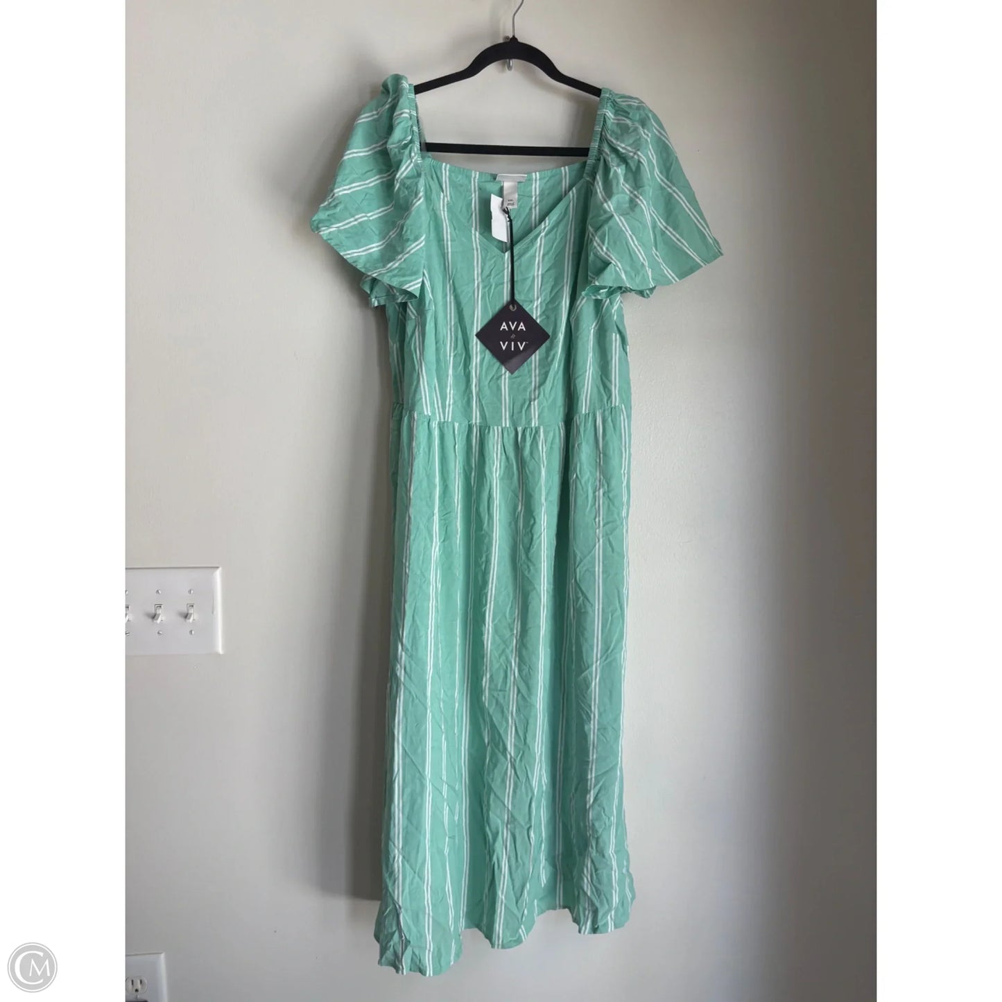 Dress Casual Maxi By Ava & Viv In Striped Pattern, Size: 2x