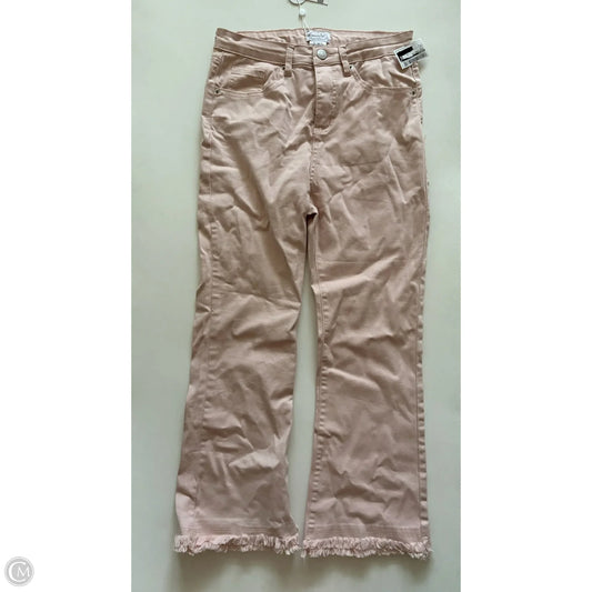 Jeans Wide Leg By Mudpie In Pink, Size: 8