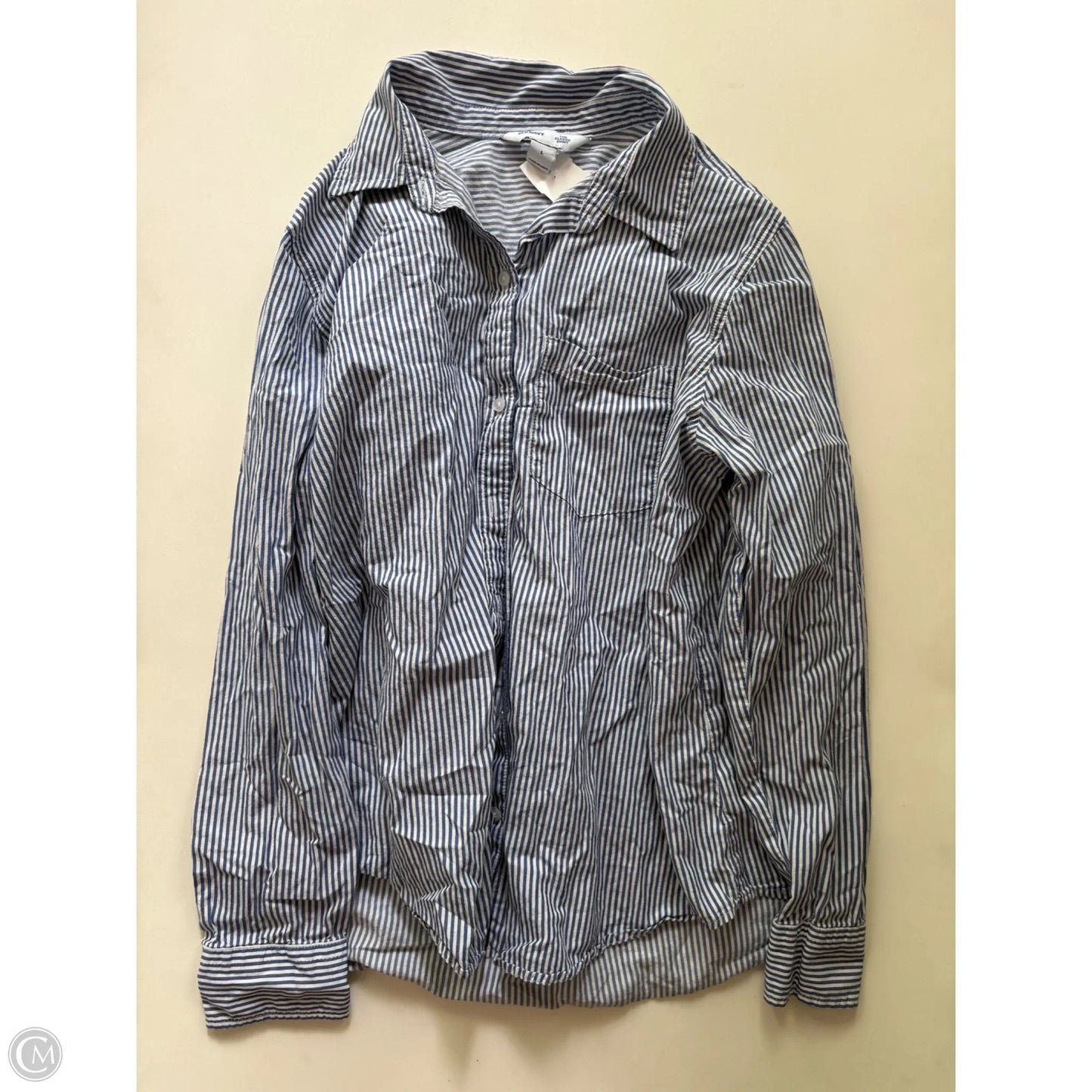 Top Long Sleeve By Old Navy In Striped Pattern, Size: L