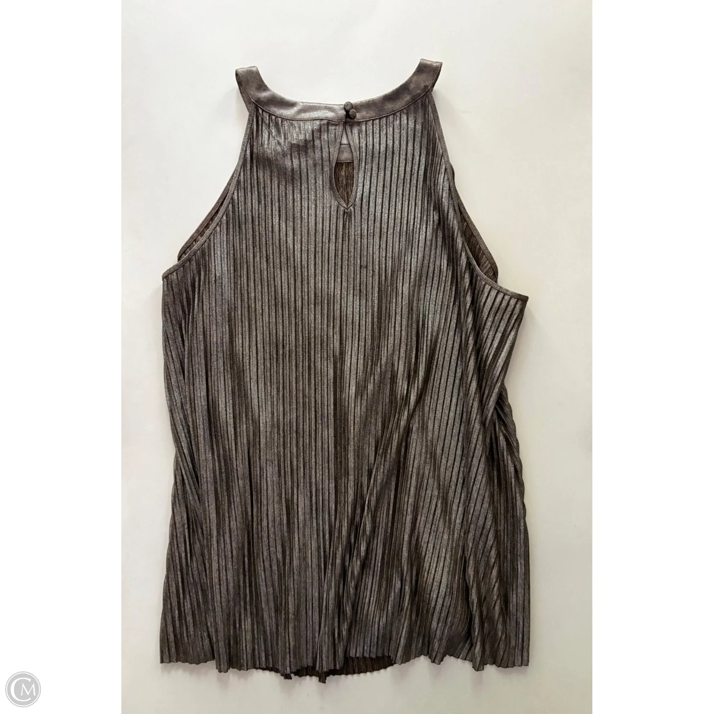 Top Sleeveless By Torrid In Silver, Size: 3x