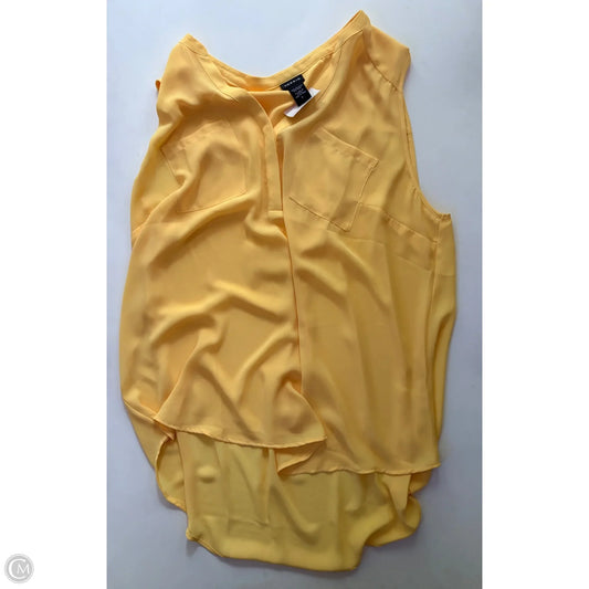 Blouse Sleeveless By Torrid In Yellow, Size: 2x