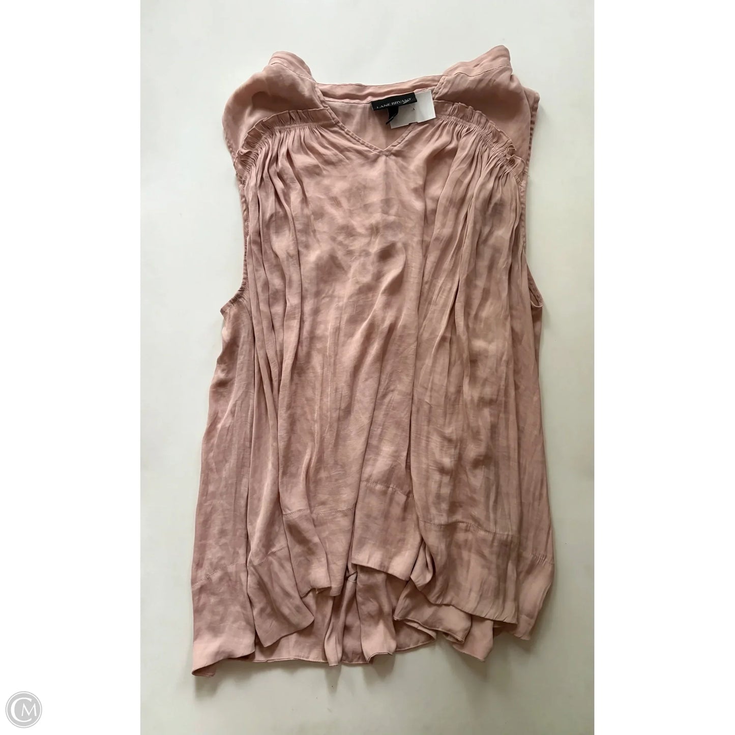 Top Sleeveless By Lane Bryant In Brown, Size: 1x