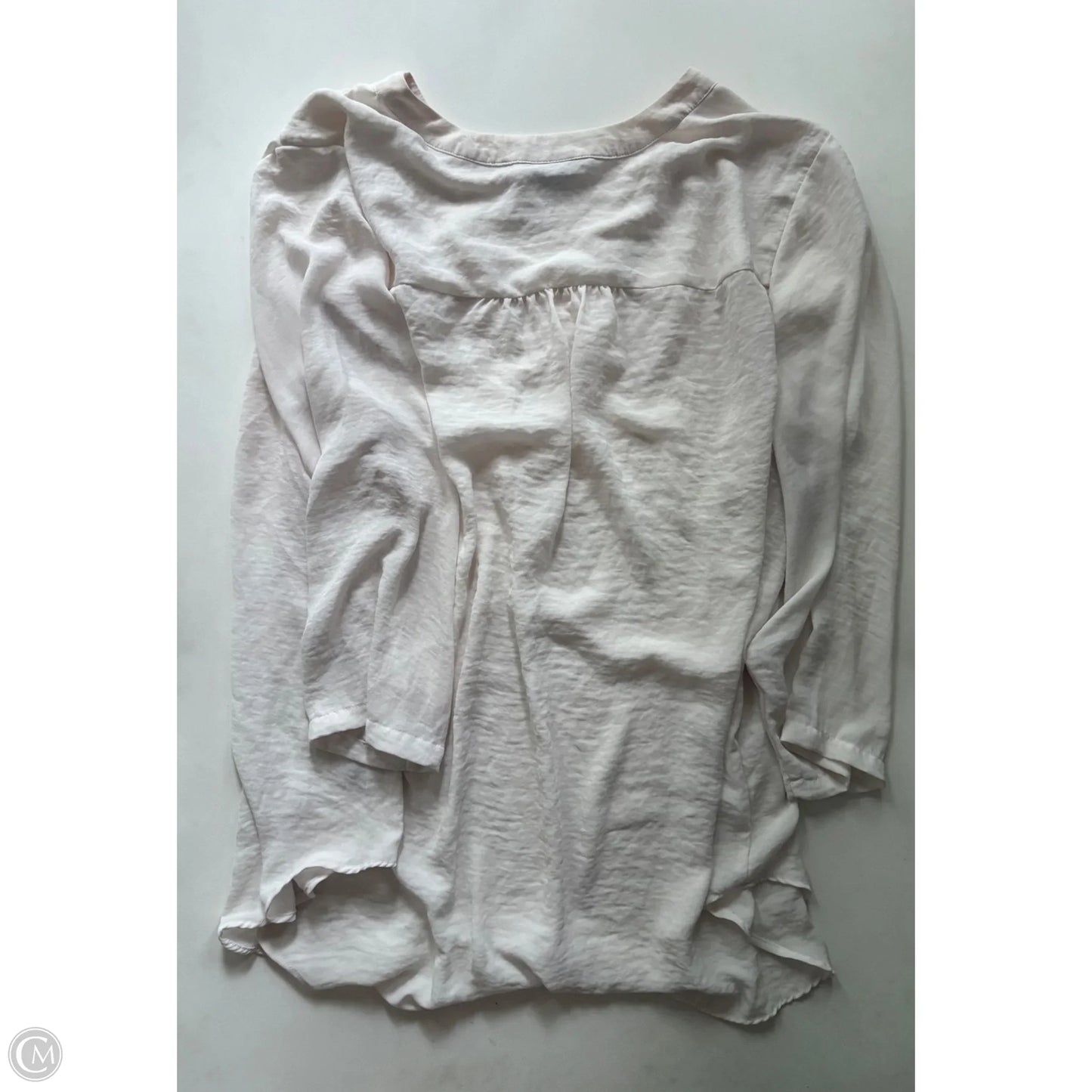 Blouse Long Sleeve By Ana In Cream, Size: 3x