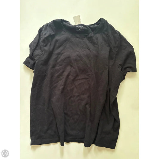 Top Short Sleeve Basic By Talbots In Black, Size: 3x
