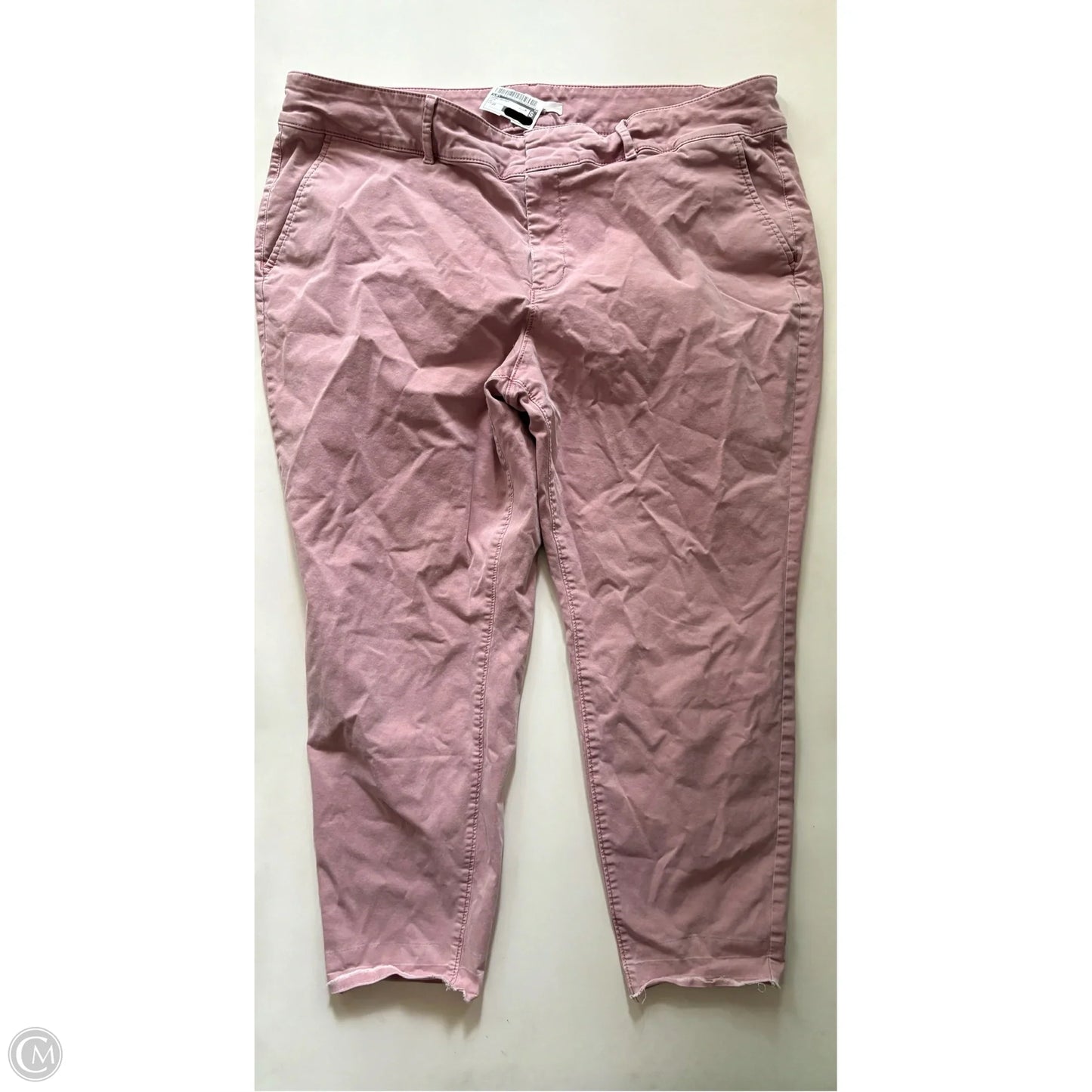 Jeans Skinny By Loft In Pink, Size: 20