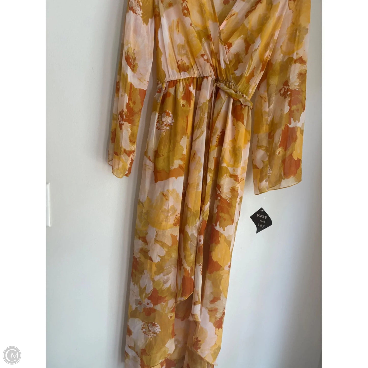 Dress Casual Maxi By Kate & Lilly In Yellow, Size: Medium