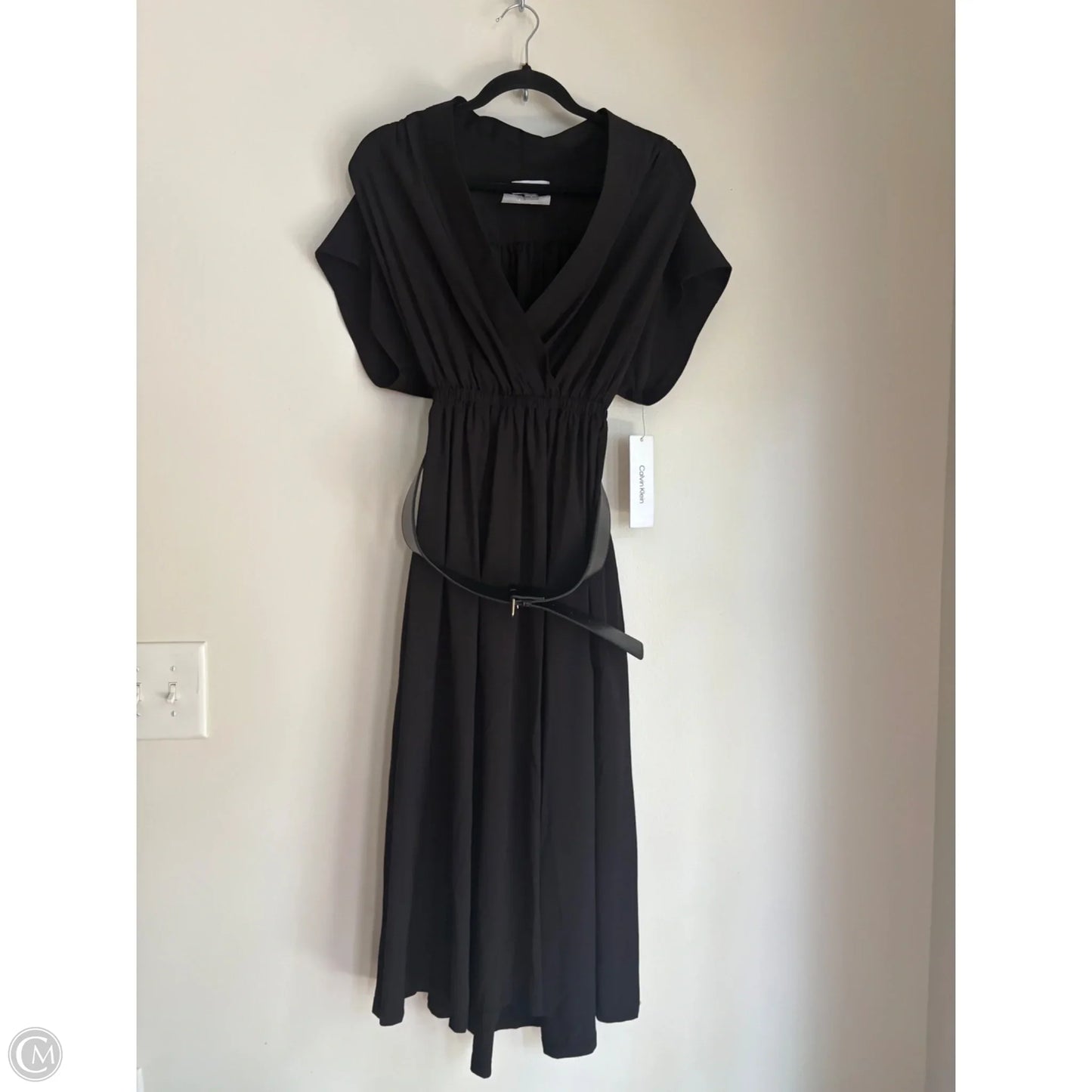 Dress Work By Calvin Klein In Black, Size: L
