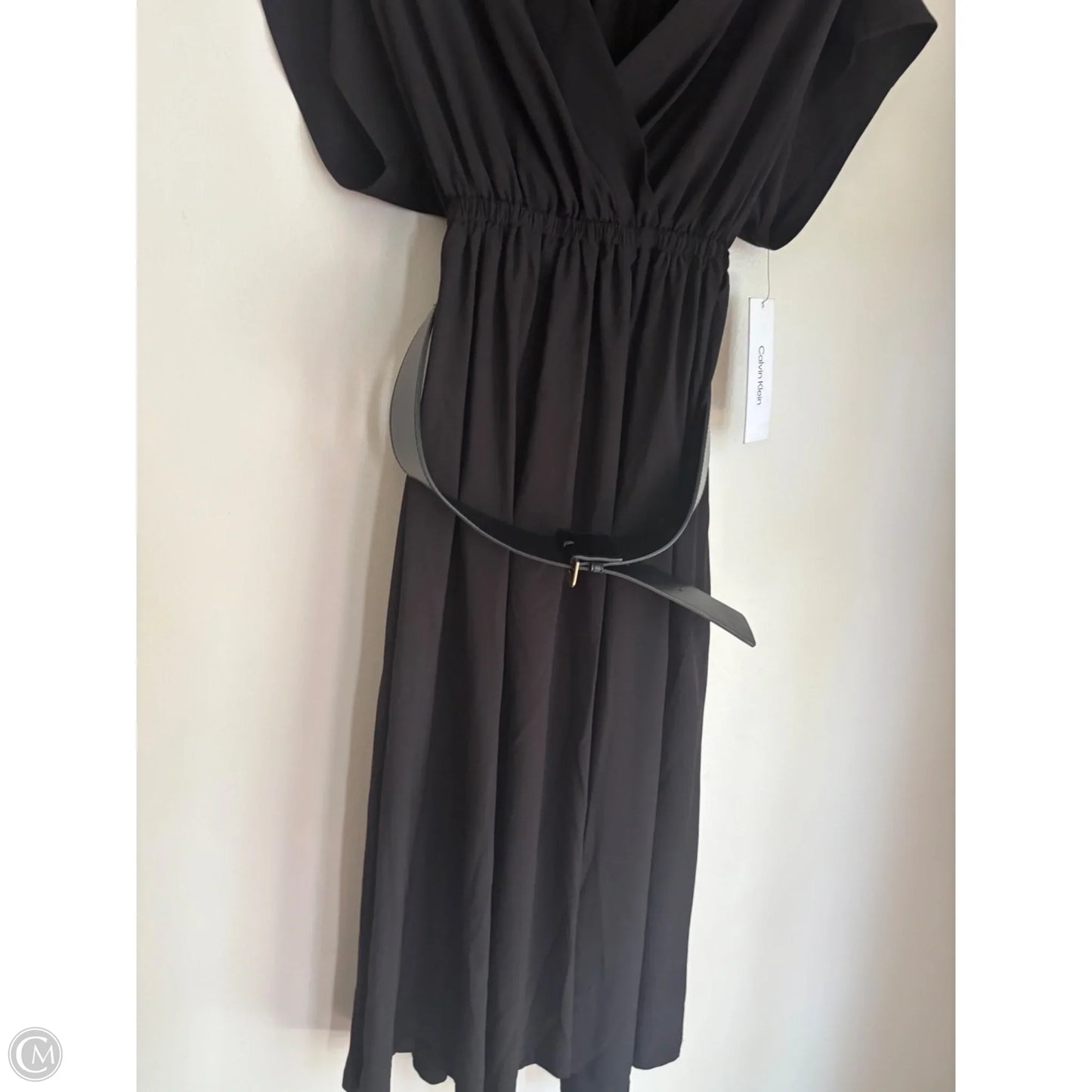 Dress Work By Calvin Klein In Black, Size: L