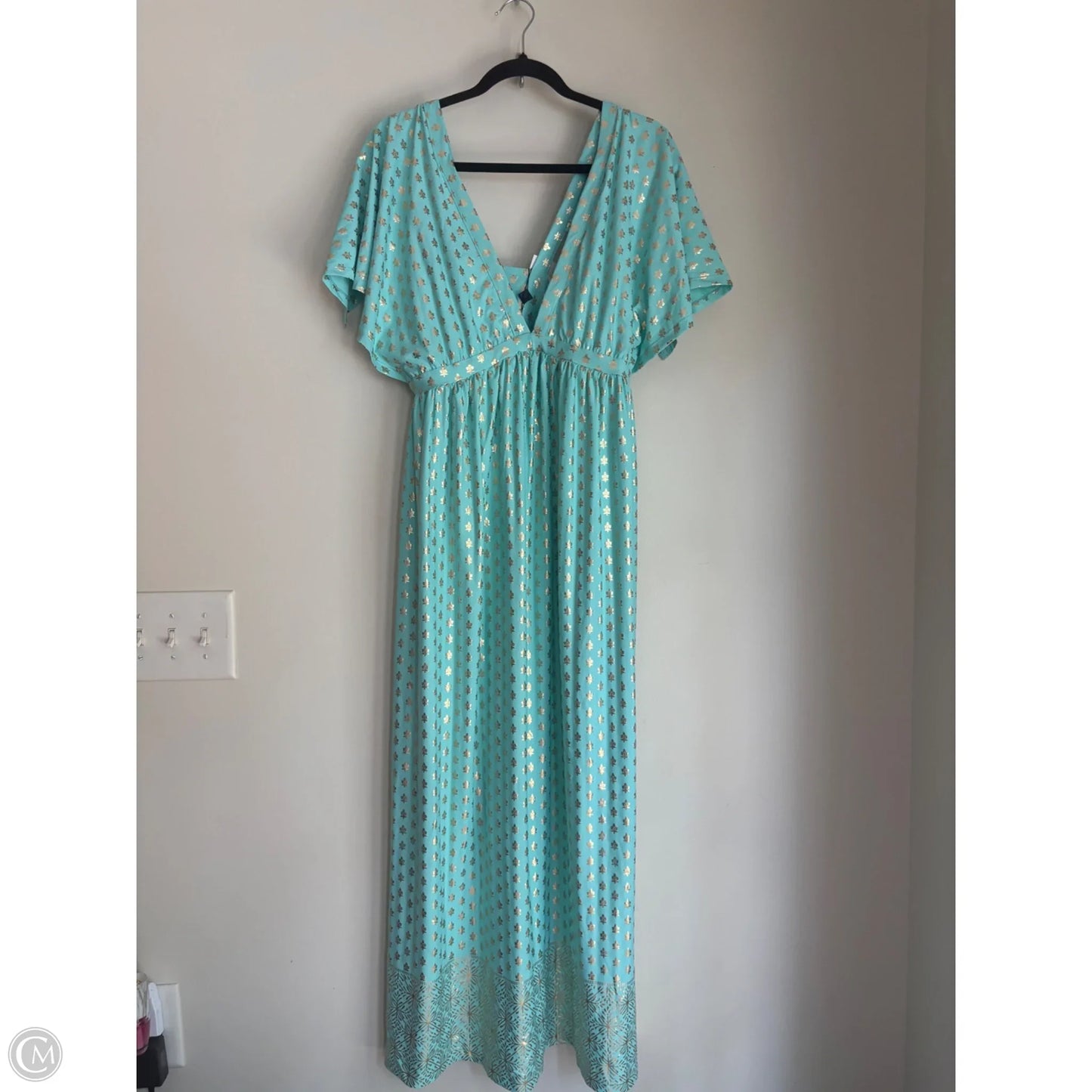 Dress Casual Maxi By Cabana Life In Blue, Size: Xl