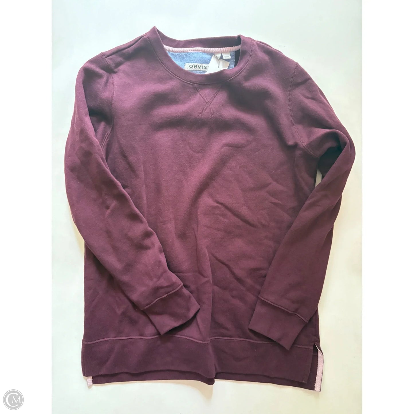 Sweatshirt Crewneck By Orvis In Maroon, Size: S