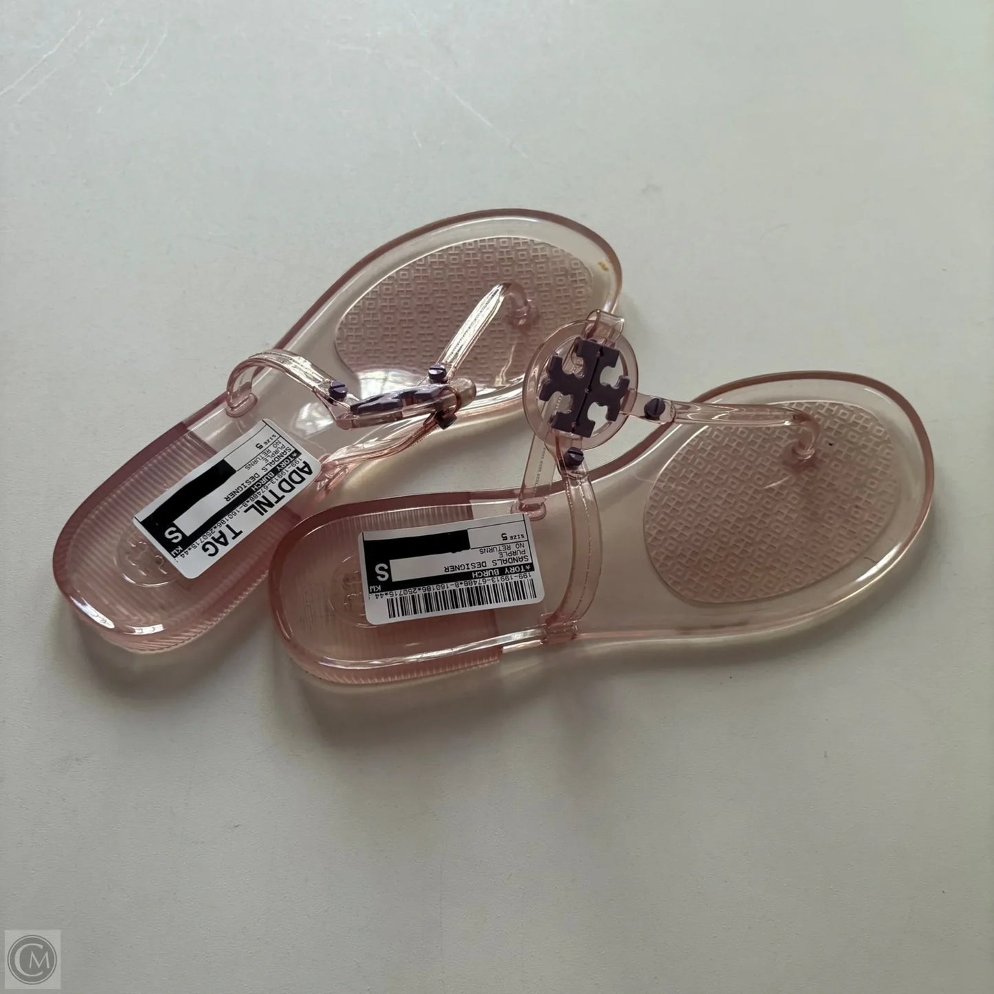 Sandals Designer By Tory Burch In Purple, Size: 5