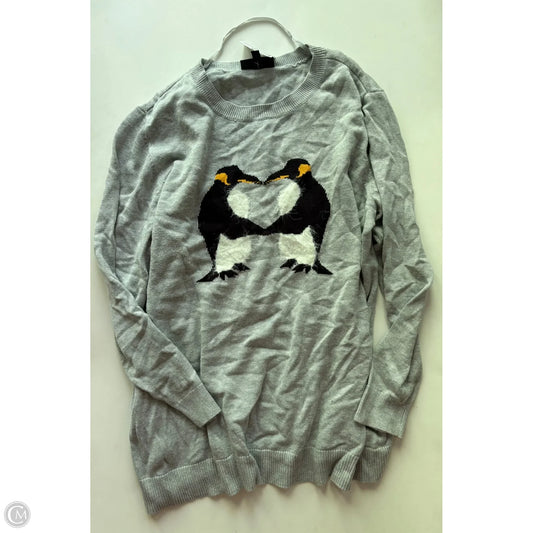 Sweater By Lane Bryant In Grey, Size: 3x