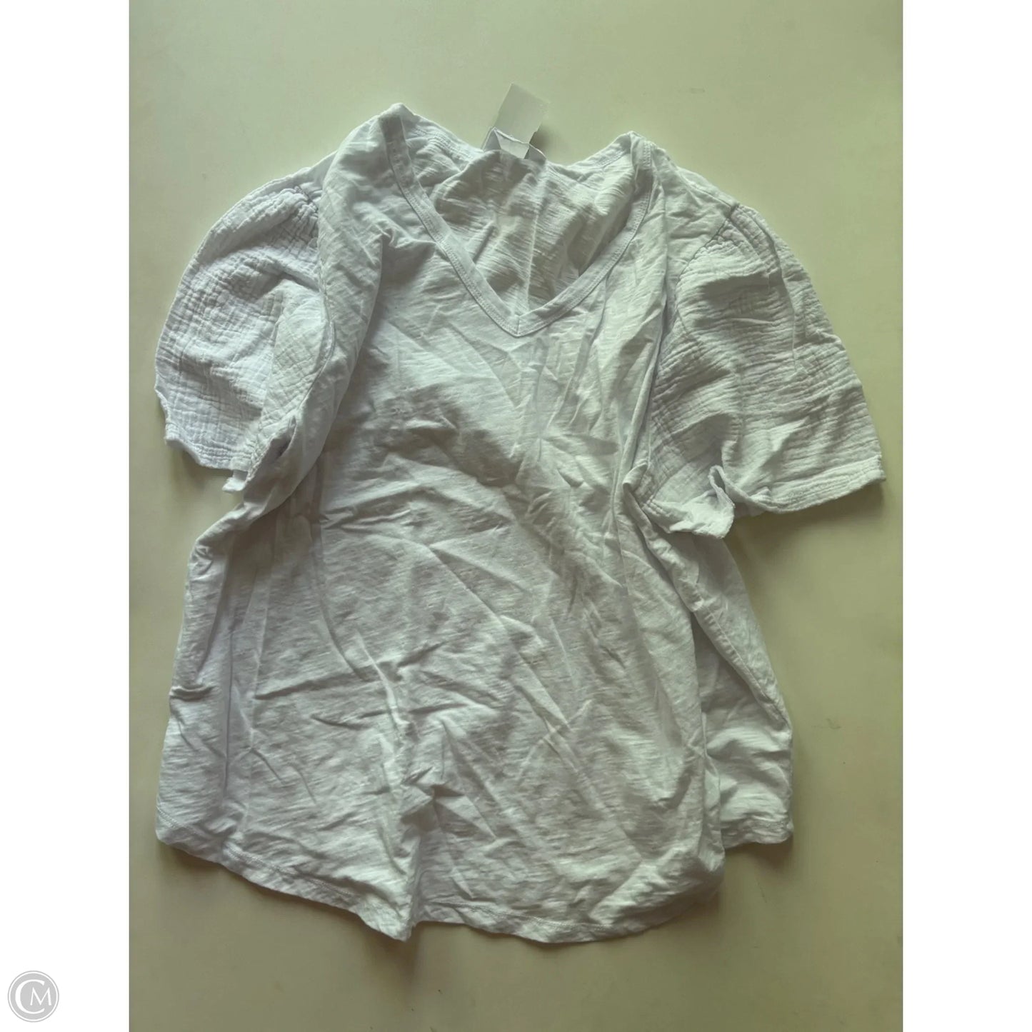 Top Short Sleeve By Time And Tru In White, Size: 2x
