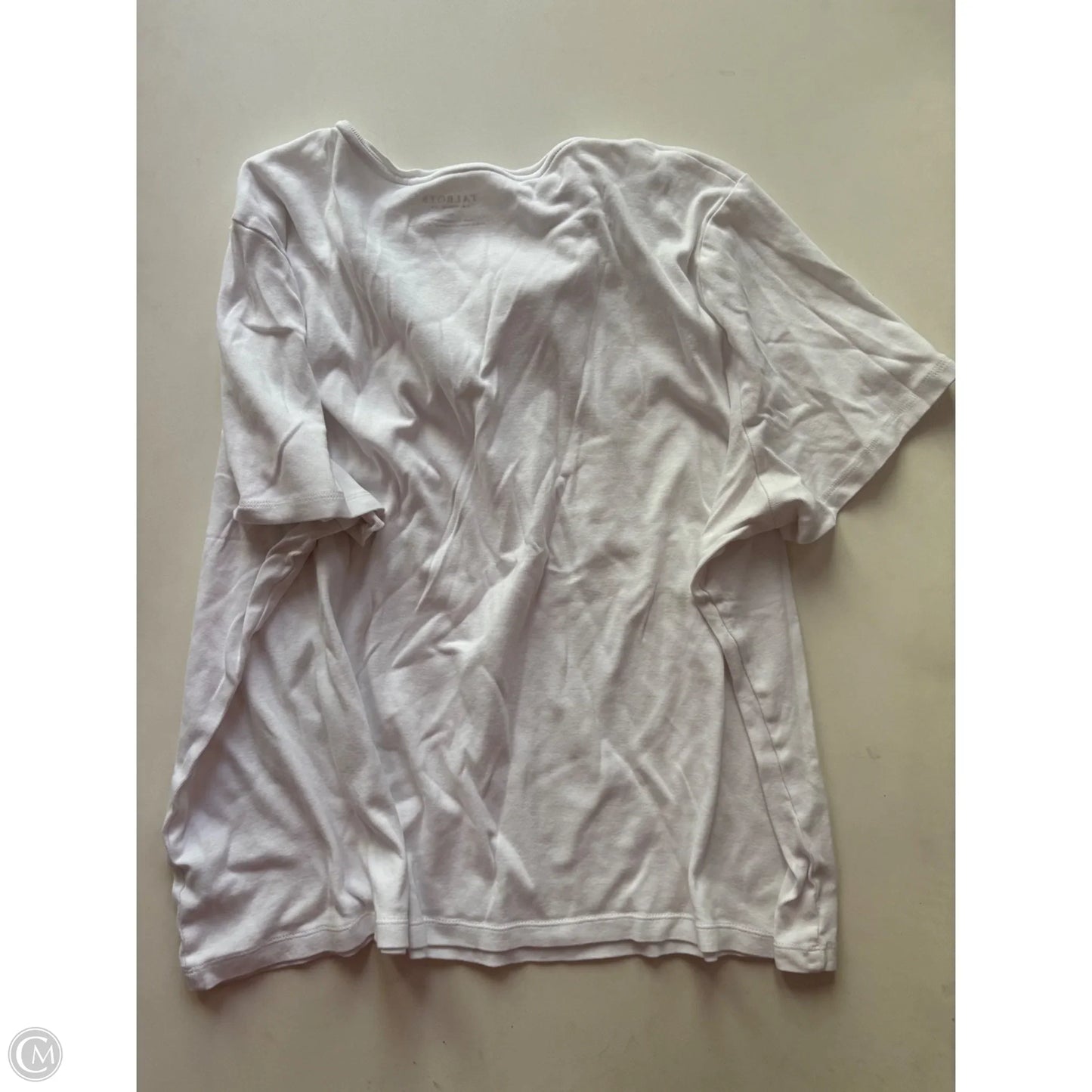 Top Short Sleeve By Talbots In White, Size: 3x