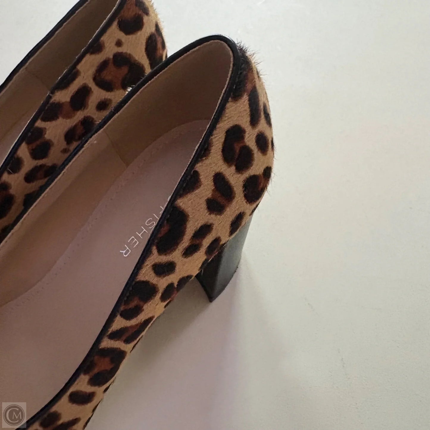 Shoes Heels Block By Marc Fisher In Animal Print, Size: 7.5