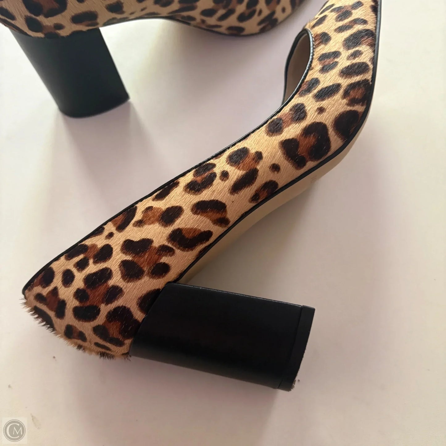 Shoes Heels Block By Marc Fisher In Animal Print, Size: 7.5