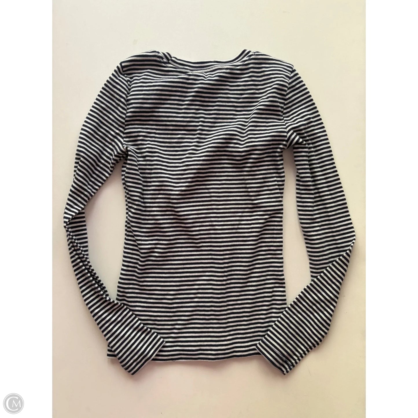 Top Long Sleeve By Loft In Striped Pattern, Size: Xs