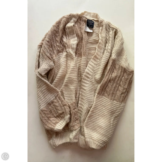 Sweater Cardigan By Abercrombie And Fitch In Tan, Size: Xl