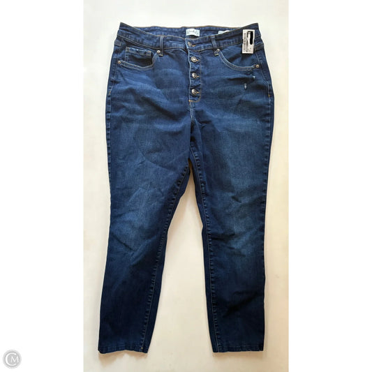 Jeans Straight By Wonderly In Blue, Size: 16