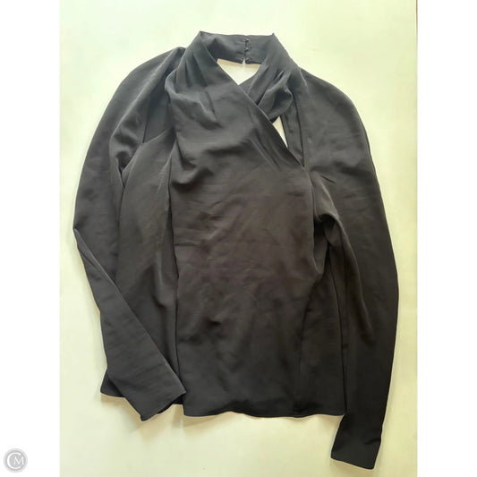 Blouse Long Sleeve By Express In Black, Size: S