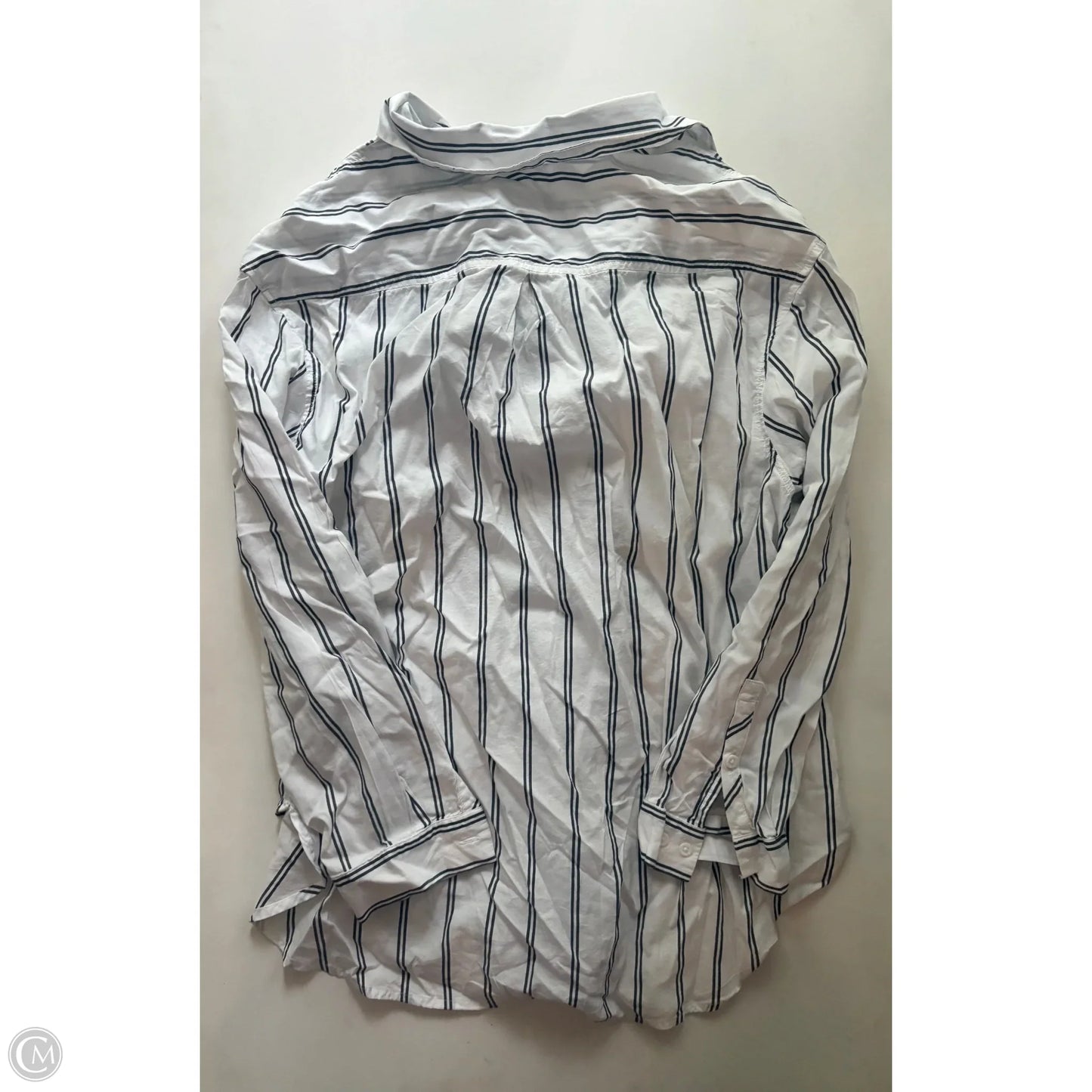 Top Long Sleeve By Ava & Viv In Striped Pattern, Size: 2x