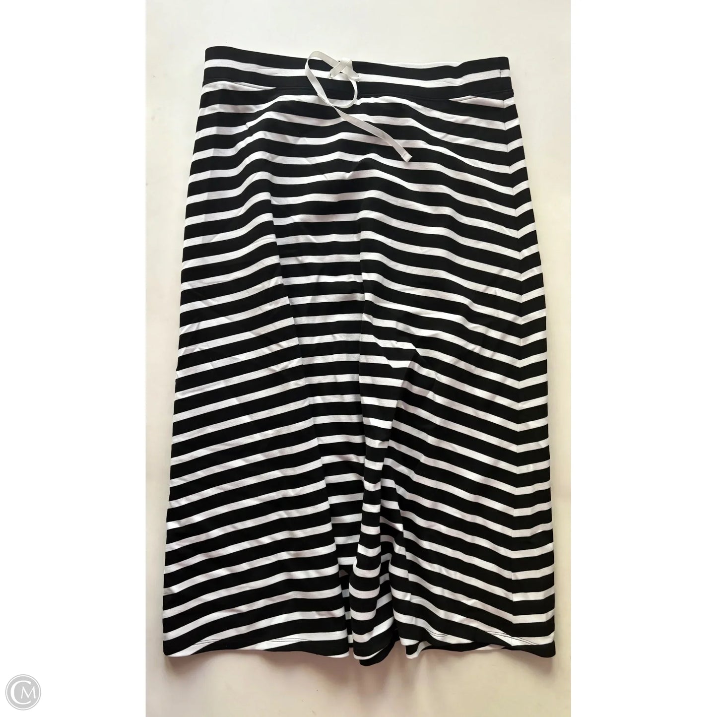 Skirt Maxi By Talbots In Striped Pattern, Size: L