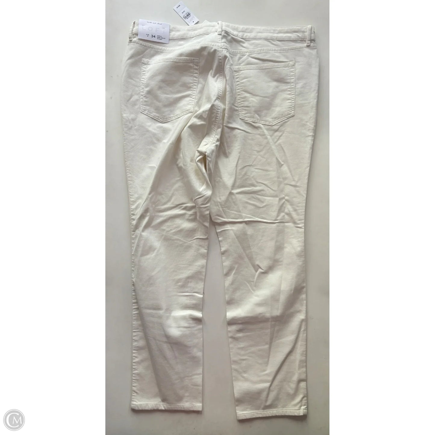 Pants Corduroy By Loft In Cream, Size: 18