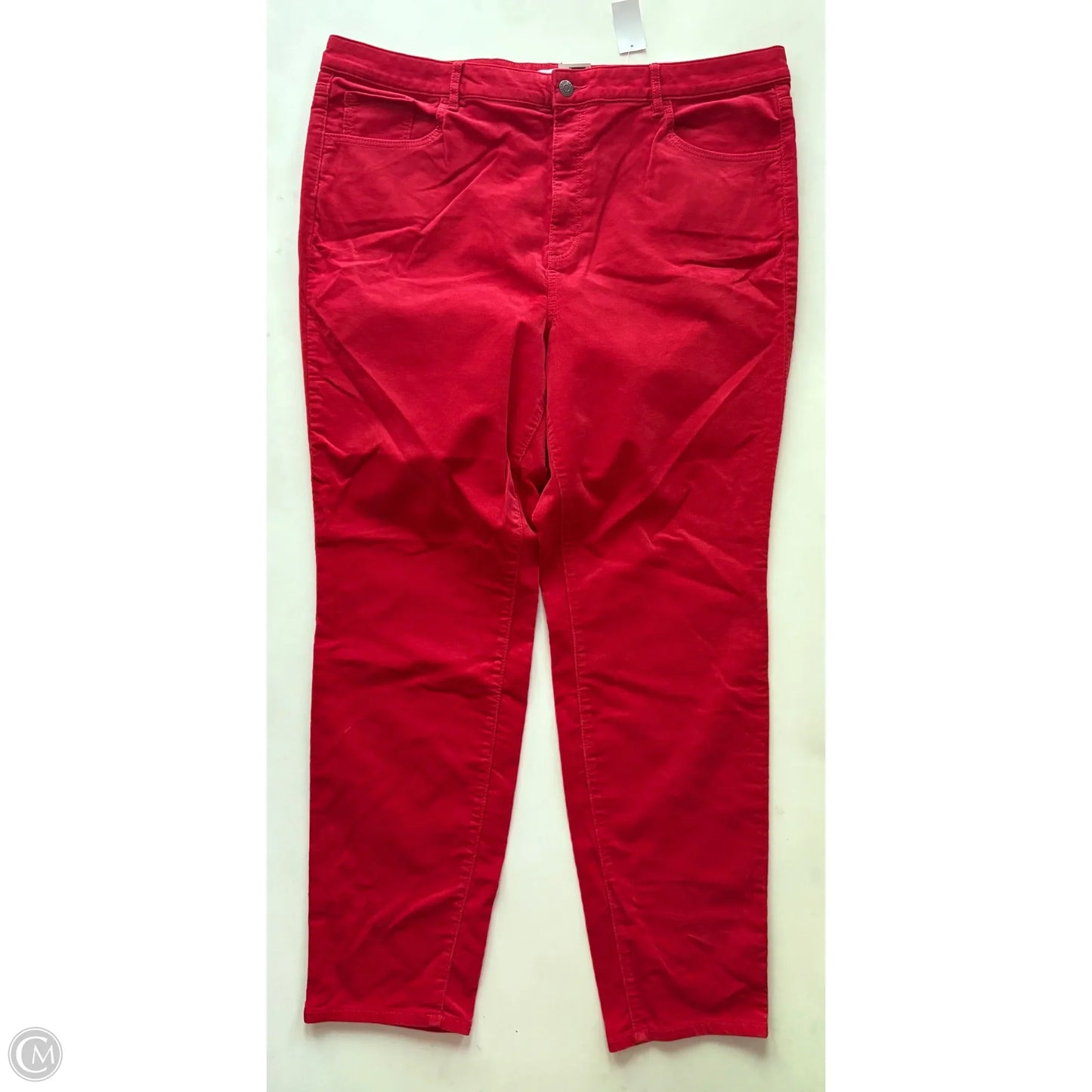 Pants Corduroy By Loft In Red, Size: 18