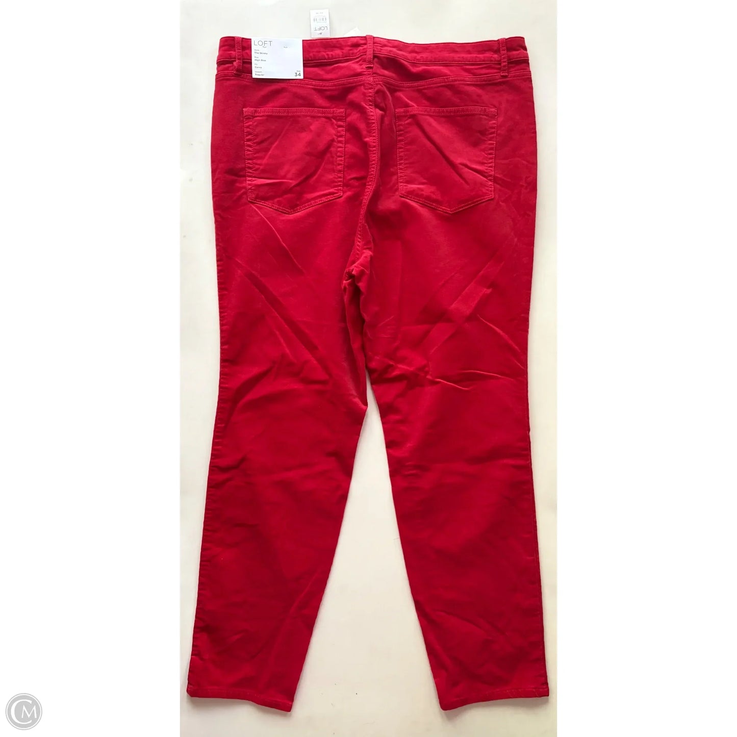 Pants Corduroy By Loft In Red, Size: 18