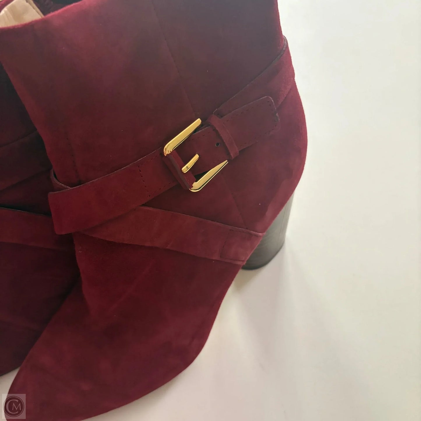 Boots Ankle Heels By Nine West In Red, Size: 6