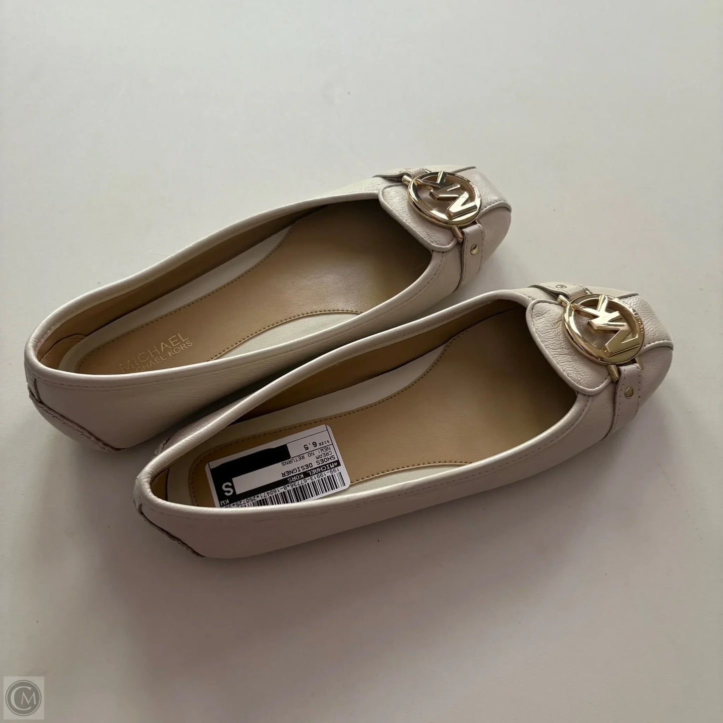 Shoes Designer By Michael Kors In Cream, Size: 6.5