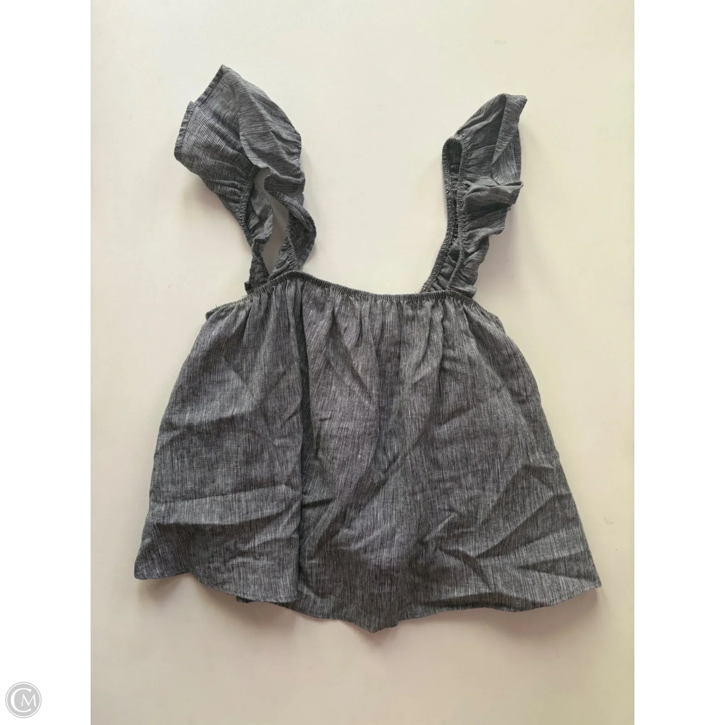 Top Sleeveless By Fabrik In Black, Size: M