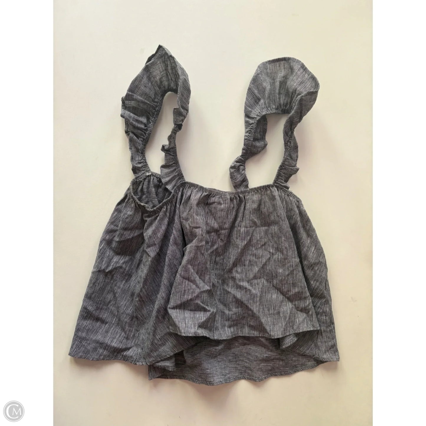 Top Sleeveless By Fabrik In Black, Size: M