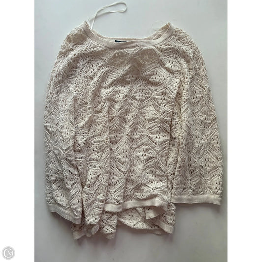 Sweater By Simply Vera In Cream, Size: 2x