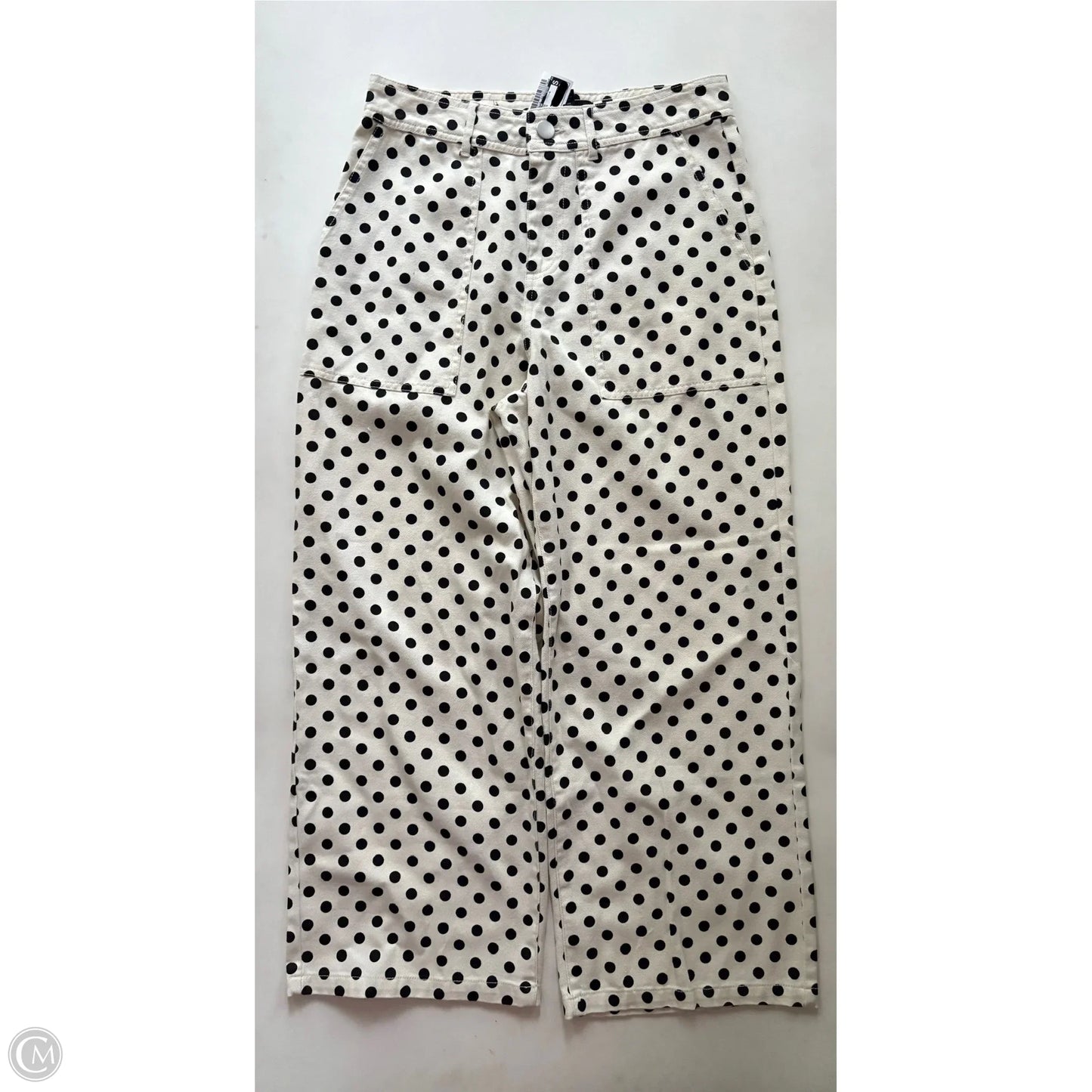 Jeans Wide Leg By Who What Wear In Polkadot Pattern, Size: 6