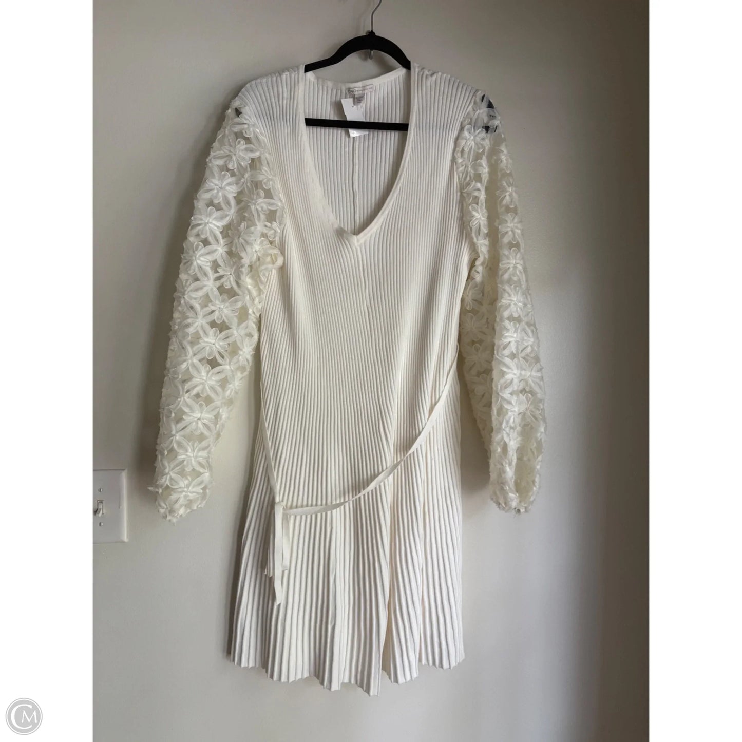 Dress Party Midi By Cato In Cream, Size: 1x