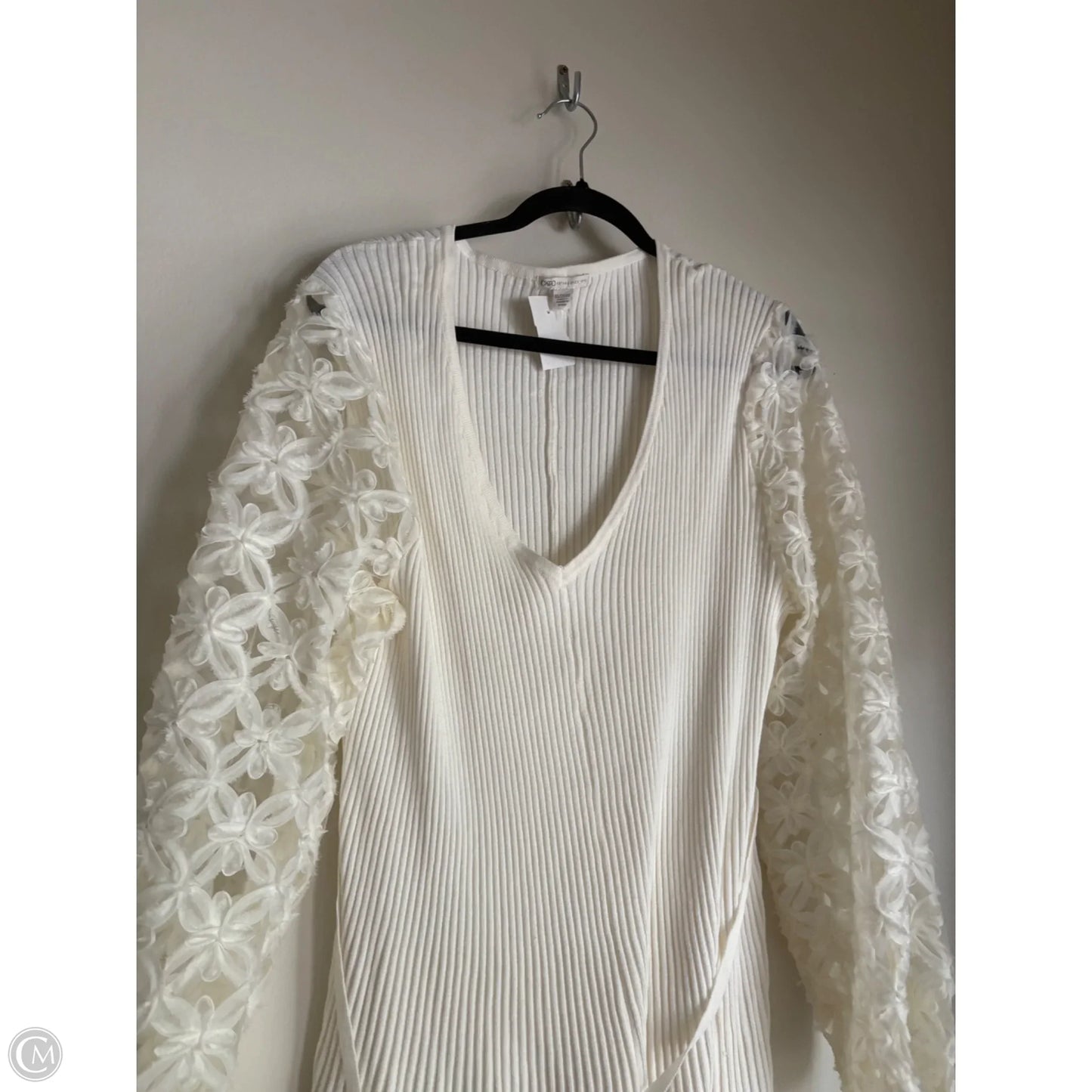 Dress Party Midi By Cato In Cream, Size: 1x