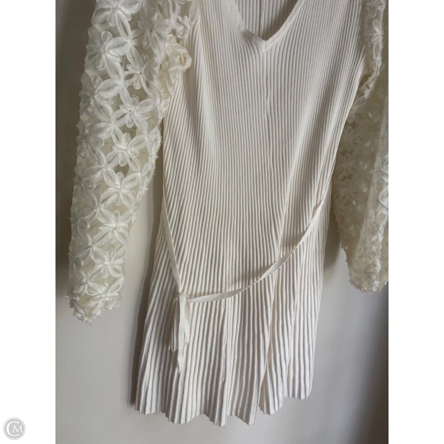 Dress Party Midi By Cato In Cream, Size: 1x