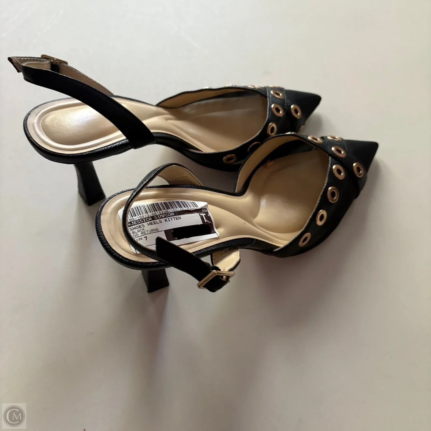 Shoes Heels Kitten By Jessica Simpson In Black, Size: 7
