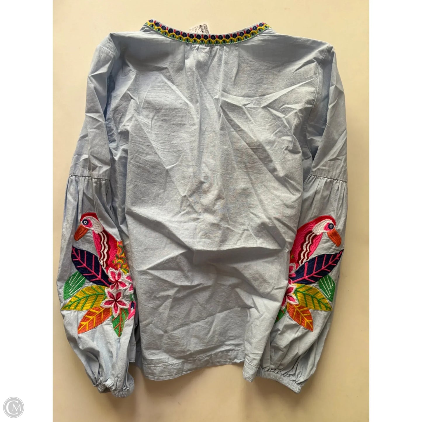 Top Long Sleeve By Crown And Ivy In Blue, Size: L