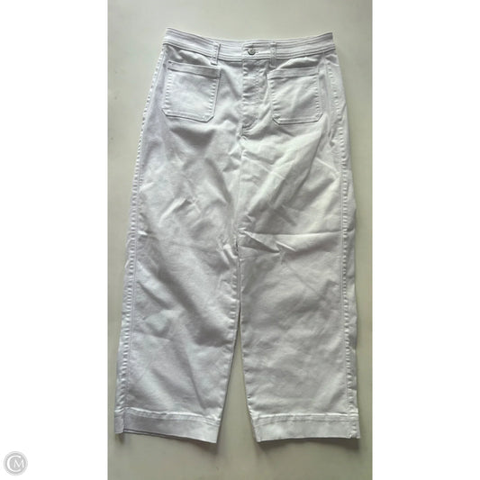 Jeans Cropped By Talbots In White, Size: 8