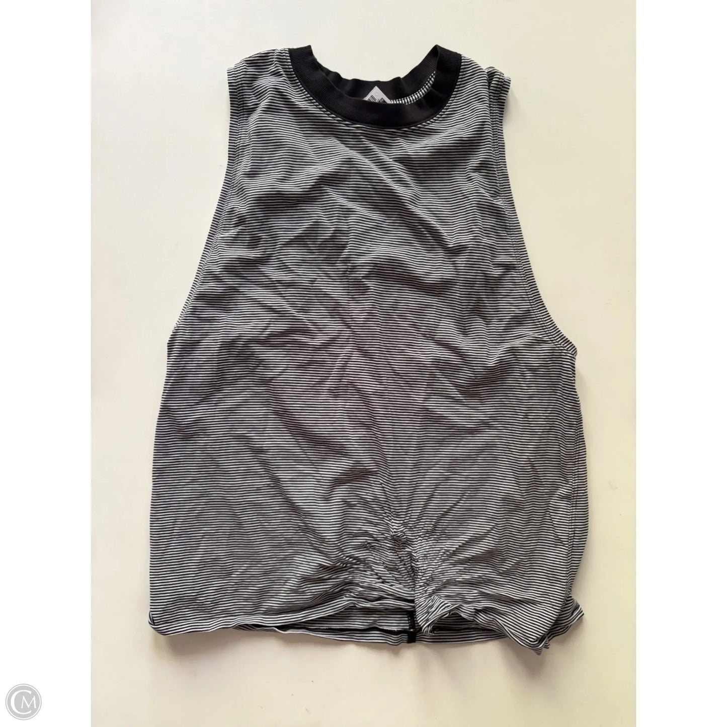 Athletic Tank Top By Lululemon In Striped Pattern, Size: S
